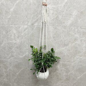 2Pcs Handmade Macrame Plant Hangers Plant Pot Hanging Racks